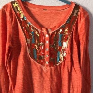 Orange Free People cotton top